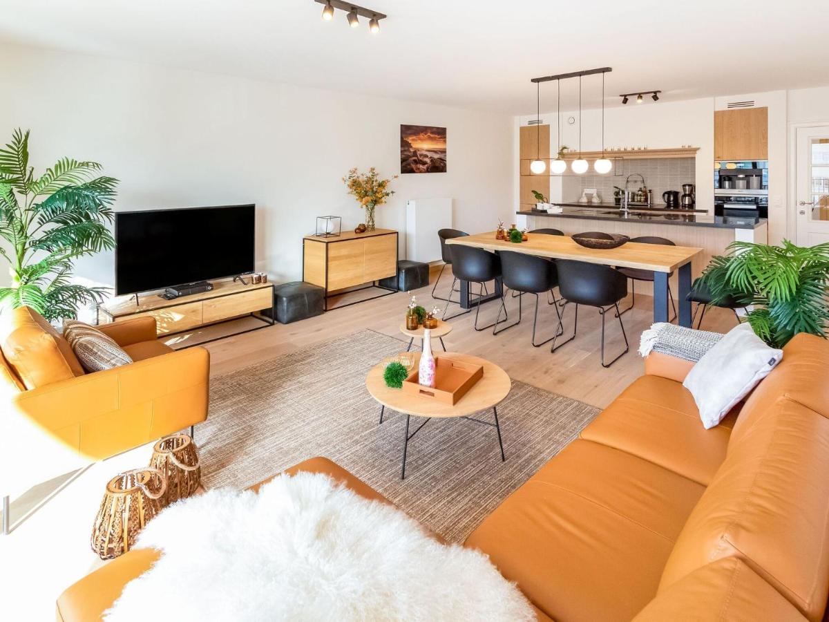 Luxurious Crystal Sea View Apartment With 2 Terraces Остенде Экстерьер фото