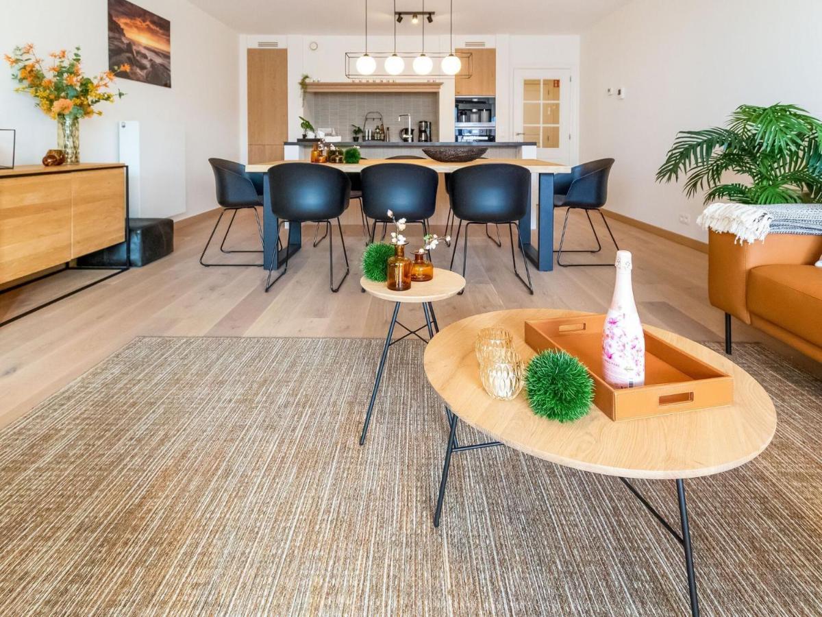 Luxurious Crystal Sea View Apartment With 2 Terraces Остенде Экстерьер фото